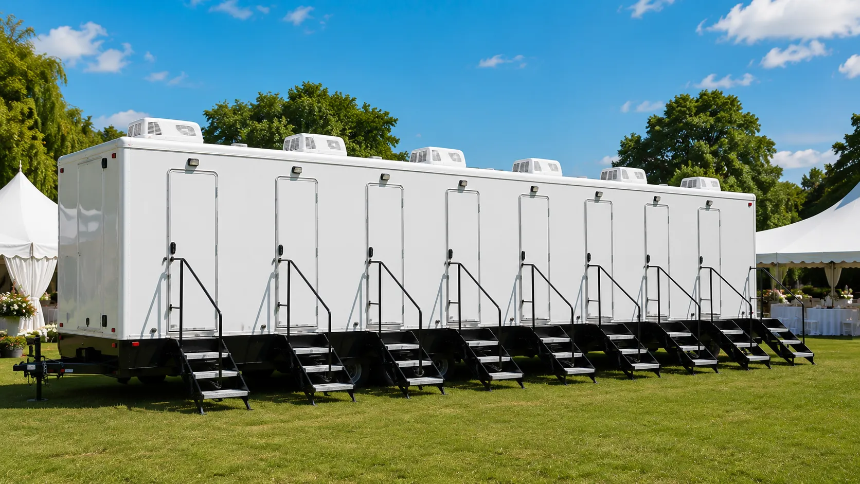 8 Stall Restroom Trailer in Vista, CA