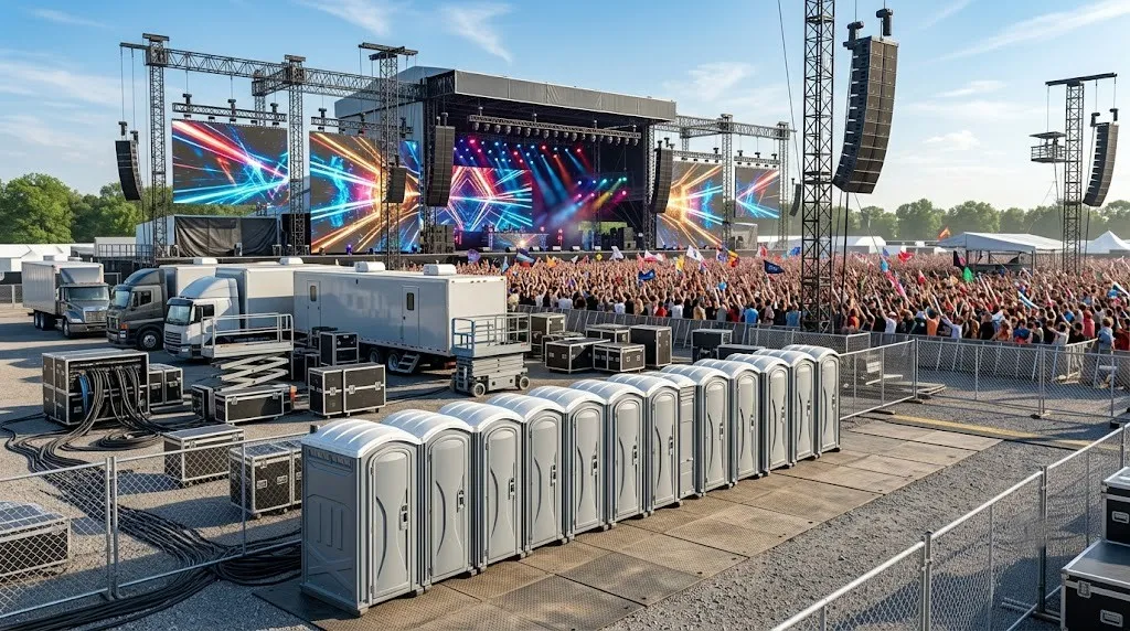 Concert Restroom Rental in Vista, CA